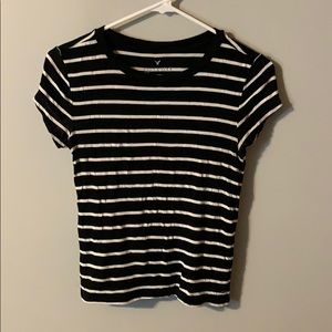Soft & Sexy stripped cropped tee